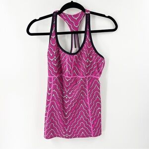 ✅ Mountain Hardwear‎ Mighty Tank Top MEDIUM multicolor Shelf Bra Workout Running